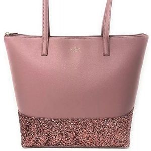 Kate Spade Greta Court Penny Glitter Large Tote